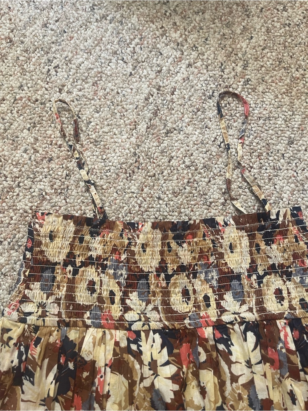 NATURAL LIFE Brown Floral Maxi Skirt/sun dress - Picture 3 of 6